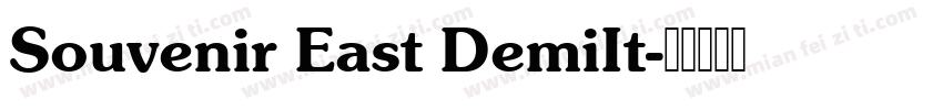 Souvenir East DemiIt字体转换